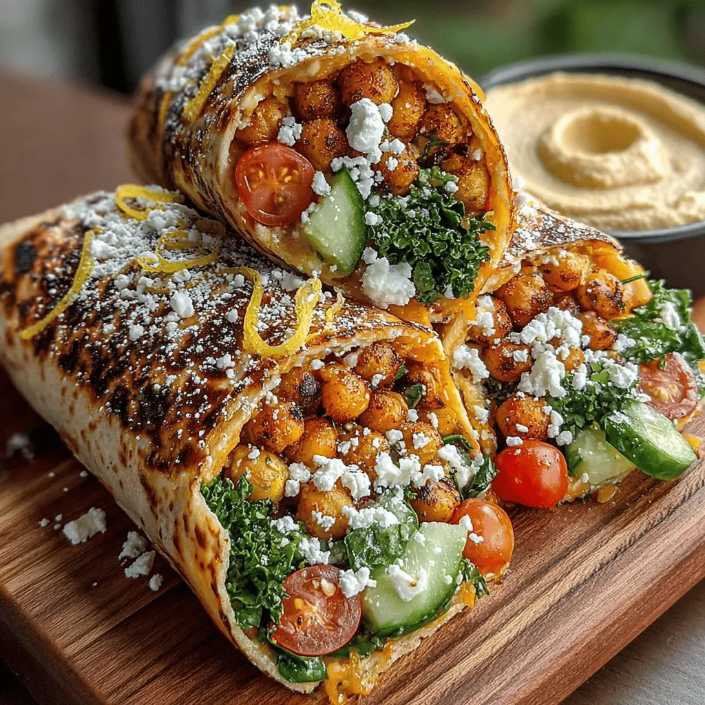In today's fast-paced world, finding nutritious and delicious meals can be a challenge. Amid the hustle and bustle, it’s essential to have go-to recipes that not only satisfy your taste buds but also nourish your body. The Zesty Lemon Herb Roasted Chickpea Wraps stand out as a perfect solution, combining vibrant flavors with wholesome ingredients. This recipe effortlessly caters to a variety of dietary preferences, making it an ideal choice for vegetarians, vegans, and meat-lovers alike. Packed with protein, fiber, and an array of vitamins, these wraps deliver a punch of flavor that is sure to please even the most discerning palates. Whether you're looking for a quick lunch option to fuel your day or a satisfying dinner that feels indulgent yet healthy, these wraps are a delightful choice that brings together the goodness of chickpeas, fresh vegetables, and zesty herbs.