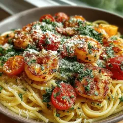 As you prepare to serve your Zesty Lemon Garlic Shrimp Pasta, the finishing touches play a crucial role in elevating the dish's overall flavor. Fresh herbs and cheese are not just embellishments; they are essential components that enhance the taste profile.