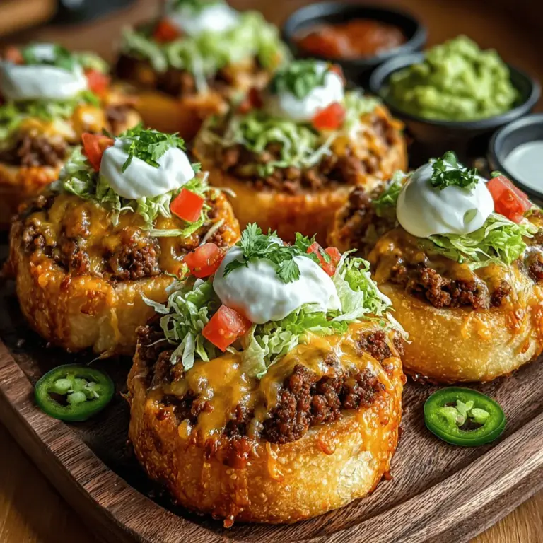 Tacos have long held a cherished place in the culinary landscape, loved for their vibrant flavors and customizable nature. Whether enjoyed at a casual family dinner or a lively gathering with friends, the appeal of tacos is undeniable. Now, imagine all that deliciousness transformed into bite-sized snacks, perfect for any occasion. Enter the Mini Chicken Taco Ring Bites—an innovative twist on the traditional taco that makes for an ideal party appetizer or a quick meal option.
