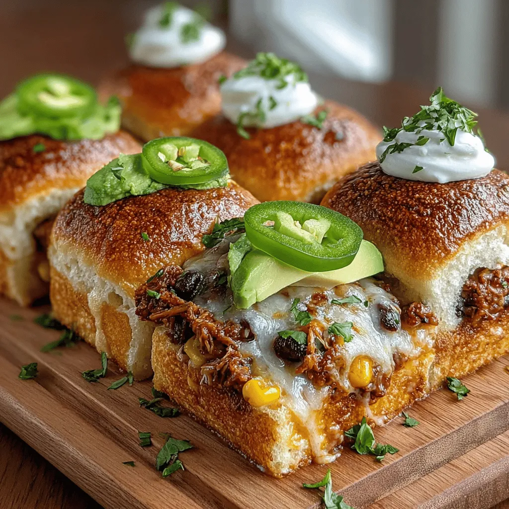 Mini Chicken Enchilada Slider Buns are a delightful culinary creation that brings together convenience and flavor in a bite-sized package. These sliders are perfect for various occasions, whether you’re hosting a casual gathering, celebrating game day, or simply enjoying a cozy family dinner. With layers of shredded chicken, zesty enchilada sauce, and gooey melted cheese, these sliders promise a satisfying and tasty experience that will leave your guests coming back for more.