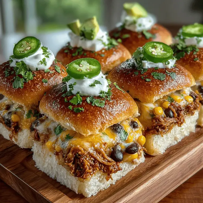 Mini Chicken Enchilada Slider Buns are a delightful culinary creation that brings together convenience and flavor in a bite-sized package. These sliders are perfect for various occasions, whether you’re hosting a casual gathering, celebrating game day, or simply enjoying a cozy family dinner. With layers of shredded chicken, zesty enchilada sauce, and gooey melted cheese, these sliders promise a satisfying and tasty experience that will leave your guests coming back for more.