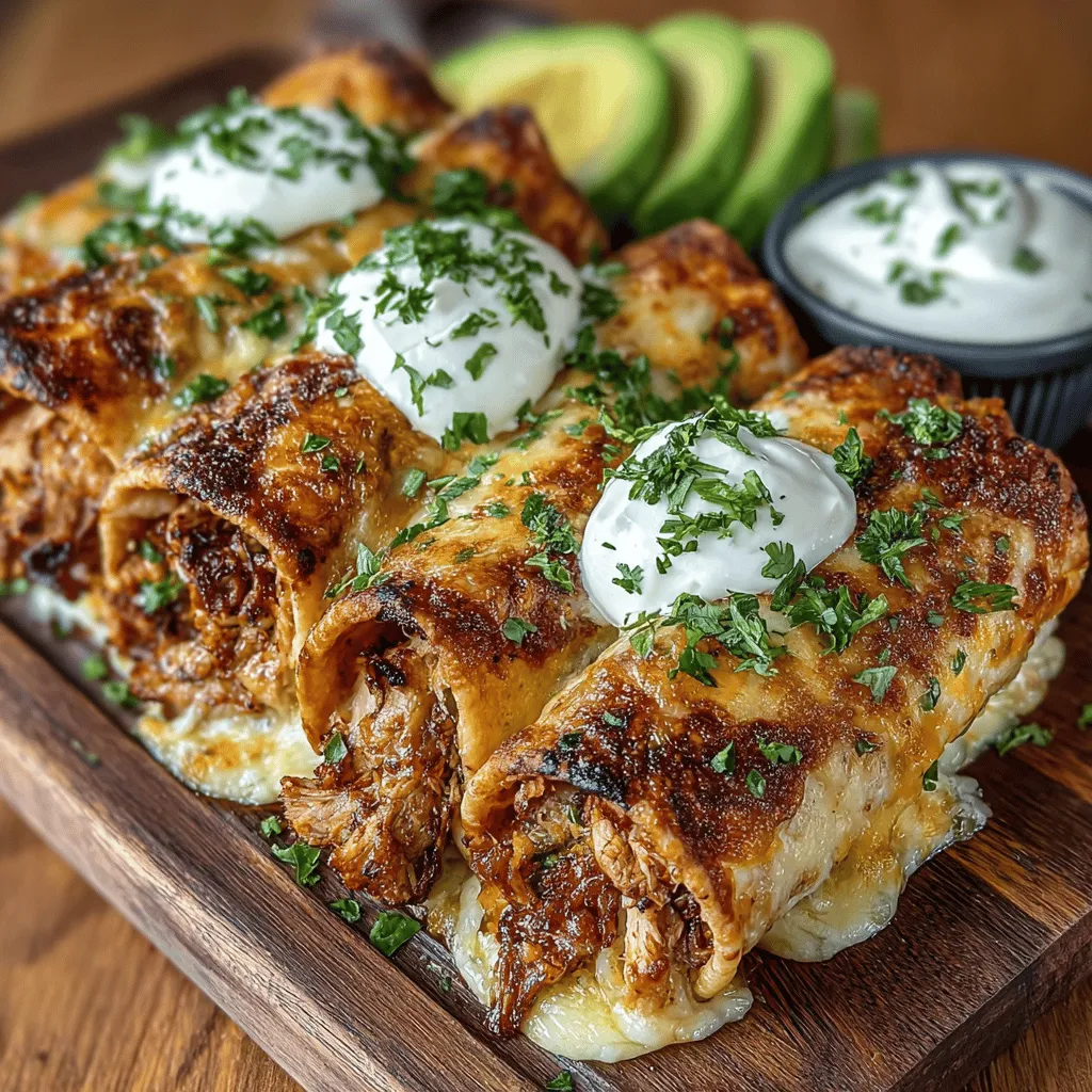 If you’re looking to bring some excitement to your dinner table or next gathering, look no further than the Spicy Hatch Chili Chicken Taquito Rolls. This mouthwatering recipe is a celebration of vibrant Mexican flavors, marrying tender shredded chicken with the distinctive smoky heat of Hatch green chiles. Each taquito is enveloped in a crispy flour tortilla and packed with creamy cheese and a carefully curated selection of spices. Whether you're serving them as an appetizer, a party snack, or a hearty main dish, these taquitos are sure to be a hit with family and friends.
