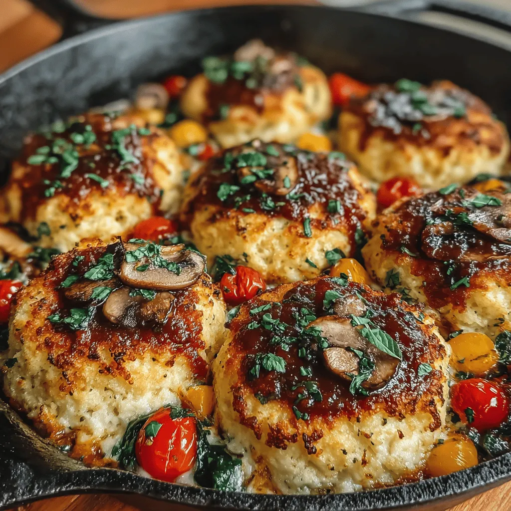 If you’re looking for a fun and delicious way to incorporate more vegetables into your family's diet, Mini Veggie Skillet Biscuit Pizzas are an ideal solution. This charming dish combines the beloved elements of pizza with the wholesome goodness of fresh vegetables, making it a hit for both kids and adults. Easy to prepare and packed with flavor, these mini pizzas are perfect for a quick weeknight dinner or a weekend family gathering. With their bite-sized portions and customizable toppings, it’s no wonder these skillet pizzas have become a favorite in many households.