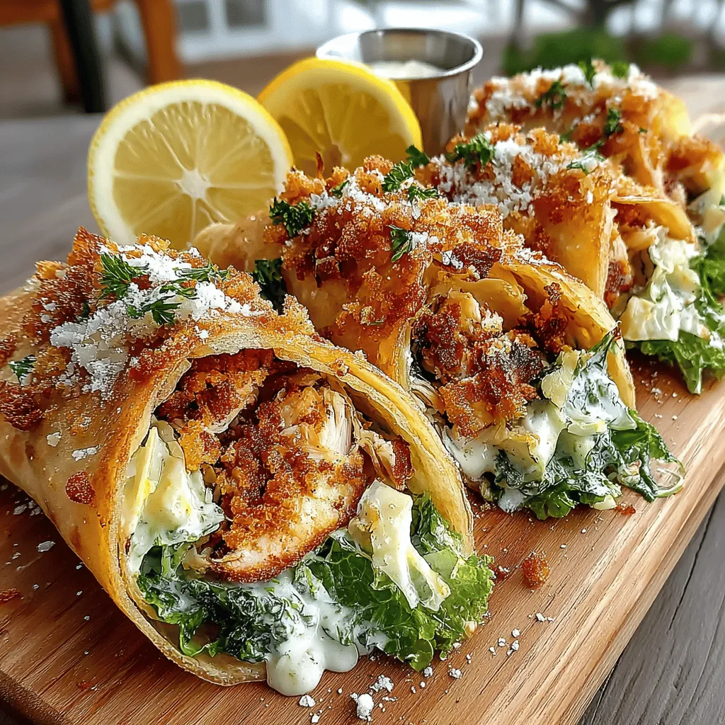 In the world of quick meals that pack a flavorful punch, Crispy Chicken Caesar Tortilla Pockets stand out as a top choice. This delightful recipe combines the classic flavors of a Caesar salad with the convenience of a portable tortilla pocket, making it an ideal option for busy lunches, picnics, or casual dinners. The allure of this dish lies not only in its taste but also in its versatility; it can be easily customized to suit various dietary preferences or ingredient availability.