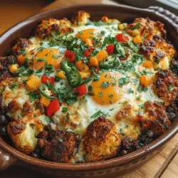 If you're looking to spice up your breakfast routine, the Fiery Egg & Chili Breakfast Casserole is the perfect dish to consider. This vibrant and flavorful casserole combines an assortment of wholesome ingredients, making it an ideal choice for anyone who craves a hearty morning meal with a kick. Picture layers of colorful bell peppers, savory sausage or chorizo, and a medley of spices that come together to create a morning masterpiece. Whether you're hosting a weekend brunch for friends or simply want to elevate your weekday breakfast, this casserole is not only easy to prepare but also promises to deliver delightful leftovers that can be enjoyed throughout the week.