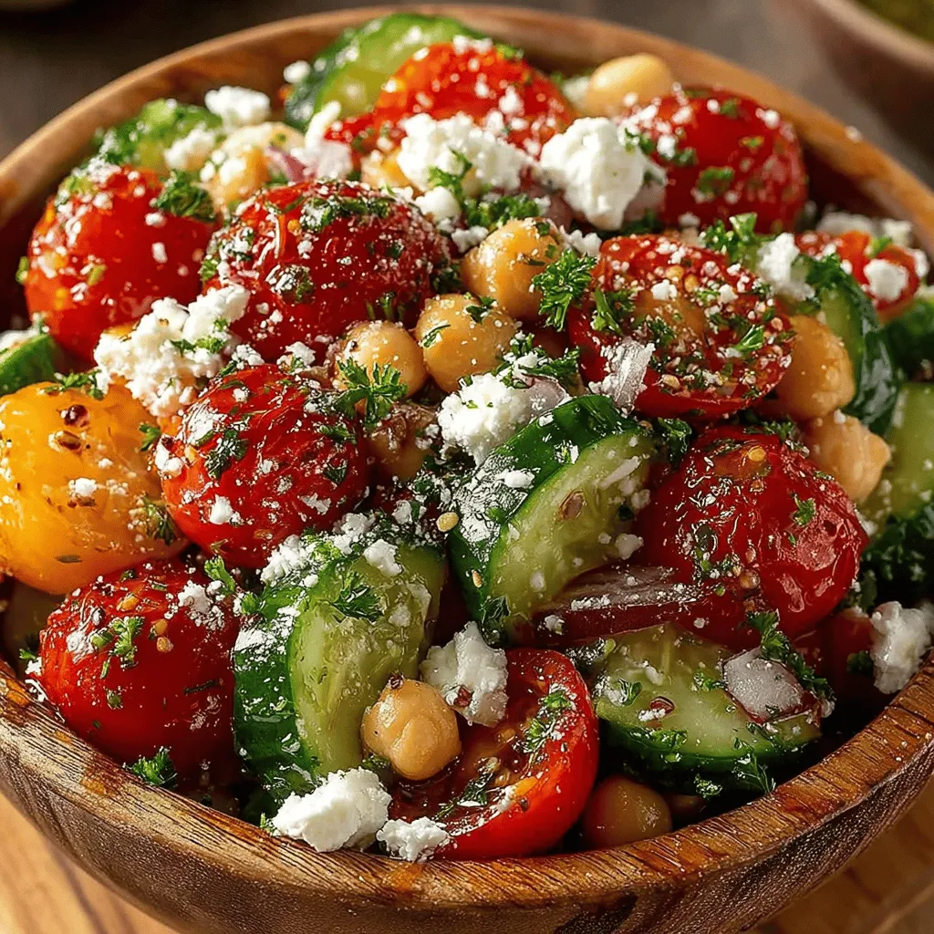 In the realm of nutritious and flavorful meals, the Feta and Cucumber Chickpea Delight stands out as a vibrant dish that perfectly balances taste and health. This recipe is an excellent choice for anyone seeking a quick and satisfying meal that’s both refreshing and packed with wholesome ingredients. Ideal for a light lunch, as a side dish, or even as a party appetizer, this delightful salad offers endless versatility to fit any occasion.