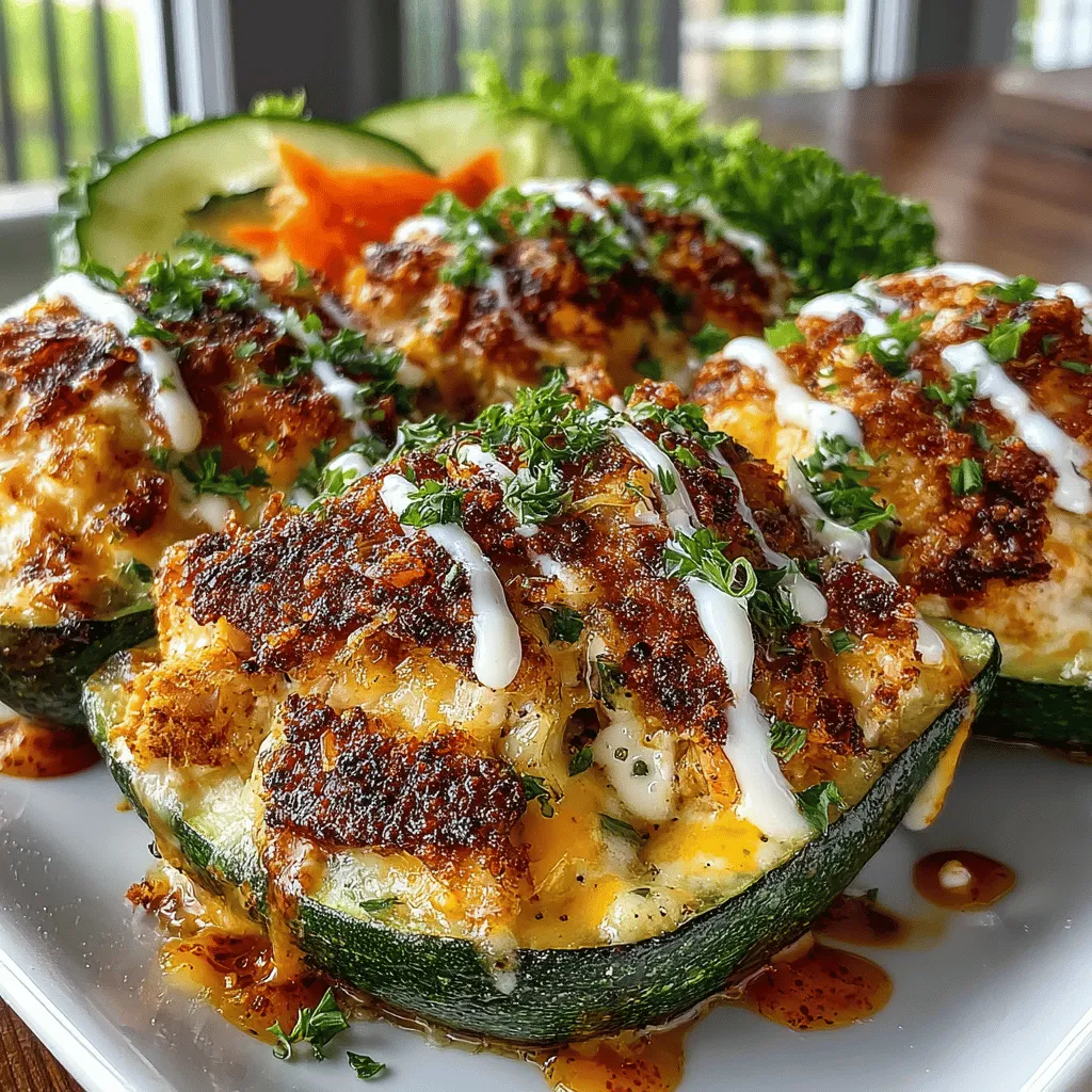 In the realm of appetizers and light meals, striking the perfect balance between flavor and health can often feel like a daunting task. However, the Spicy Mini Buffalo Chicken Zucchini Cups emerge as a delightful solution, harmoniously blending spicy, creamy, and savory elements into one satisfying bite. These zucchini cups not only cater to your taste buds but also offer a guilt-free indulgence that aligns with health-conscious eating. Whether you’re gearing up for game day, planning a festive gathering, or simply enjoying a cozy night in, these easy-to-make zucchini cups are poised to impress your guests and elevate your culinary repertoire.