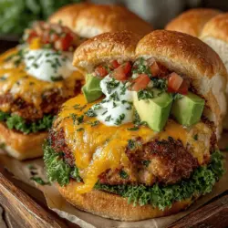 In the world of flavorful meals, few dishes can rival the satisfaction of a perfectly cooked burger. The Spicy Cheesy Baked Jalapeño Turkey Burgers not only bring the heat but also deliver a creamy, cheesy delight that tantalizes the taste buds. This recipe combines lean ground turkey with sharp cheddar cheese and spicy jalapeños, creating a guilt-free yet indulgent meal option. Whether you're hosting a backyard barbecue or simply enjoying a weeknight dinner, these turkey burgers are sure to impress.