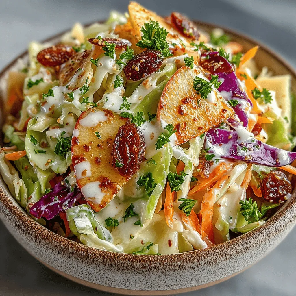 When it comes to vibrant, refreshing side dishes that can elevate any meal, Crunchy Apple Coleslaw Salad stands out as a delightful option. This salad not only offers a pleasing medley of flavors and textures but also embodies the essence of healthy eating by incorporating a variety of fresh fruits and vegetables. The combination of crisp apples, crunchy cabbage, and zesty dressing makes this coleslaw a perfect companion to grilled meats, barbecues, or as a standalone dish for a light lunch.