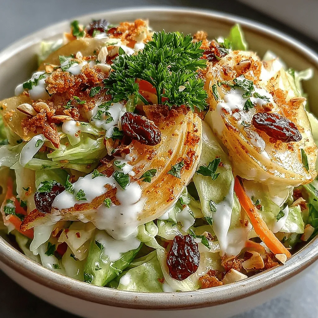 When it comes to vibrant, refreshing side dishes that can elevate any meal, Crunchy Apple Coleslaw Salad stands out as a delightful option. This salad not only offers a pleasing medley of flavors and textures but also embodies the essence of healthy eating by incorporating a variety of fresh fruits and vegetables. The combination of crisp apples, crunchy cabbage, and zesty dressing makes this coleslaw a perfect companion to grilled meats, barbecues, or as a standalone dish for a light lunch.