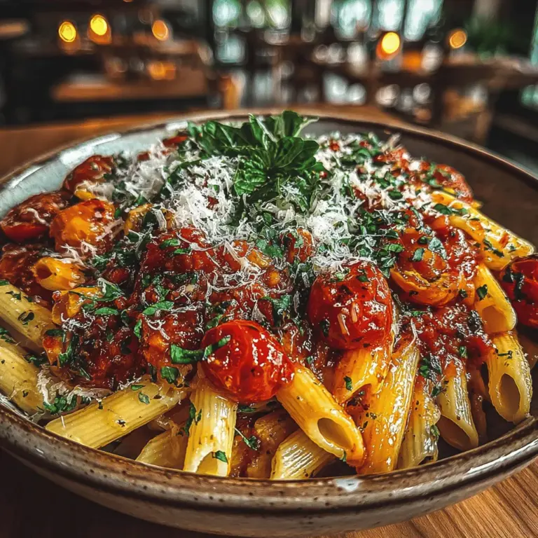 Embrace the comforting flavors of Italy with a delightful recipe for Slow-Cooked Tomato Basil Pasta. This dish is a celebration of simplicity and flavor, combining the richness of crushed tomatoes with aromatic herbs and wholesome whole wheat pasta. It serves as a perfect choice for a nourishing family meal or a cozy evening dinner with friends. With minimal effort and the convenience of a slow cooker, you can create a satisfying meal that bursts with flavor and fills your home with enticing aromas.