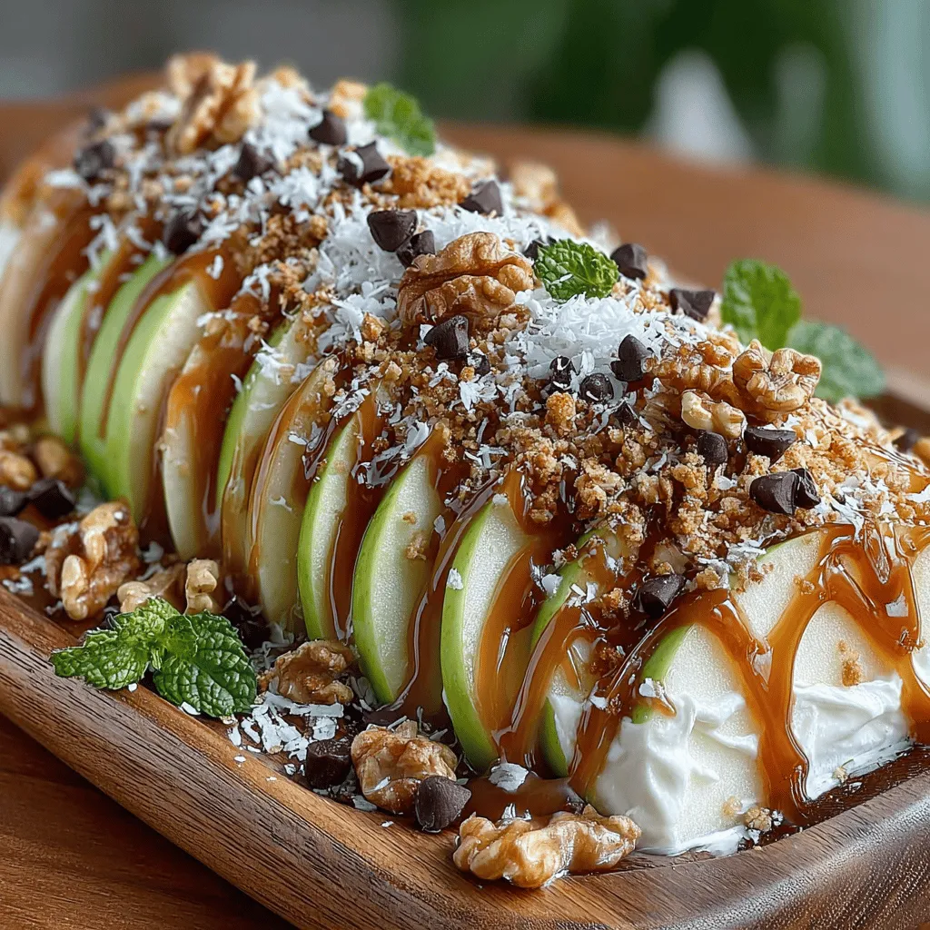 In the world of snacks and desserts, creativity knows no bounds. Enter Apple Nachos Delight—a delightful twist on traditional nachos that swaps out the usual tortilla chips for crisp, juicy apple slices. This innovative recipe combines the fun of nacho-style sharing with the wholesome goodness of fresh fruit, making it an exciting option for both kids and adults alike. Whether you’re hosting a gathering, looking for a fun family activity, or simply craving a sweet treat, Apple Nachos are an excellent choice that is sure to impress.
