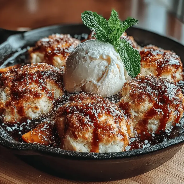 In the fast-paced world we live in, the desire for quick and satisfying desserts is more prominent than ever. Enter the 5-Minute Peach Cobbler Delight—a scrumptious treat that combines the essence of summer with the convenience of minimal preparation time. This recipe not only highlights the natural sweetness of ripe peaches but also offers a delightful experience for those who may find themselves short on time yet eager to indulge their sweet tooth. Imagine hosting a last-minute gathering or simply craving a comforting dessert after dinner; this peach cobbler comes to the rescue, striking the perfect balance between ease and deliciousness.