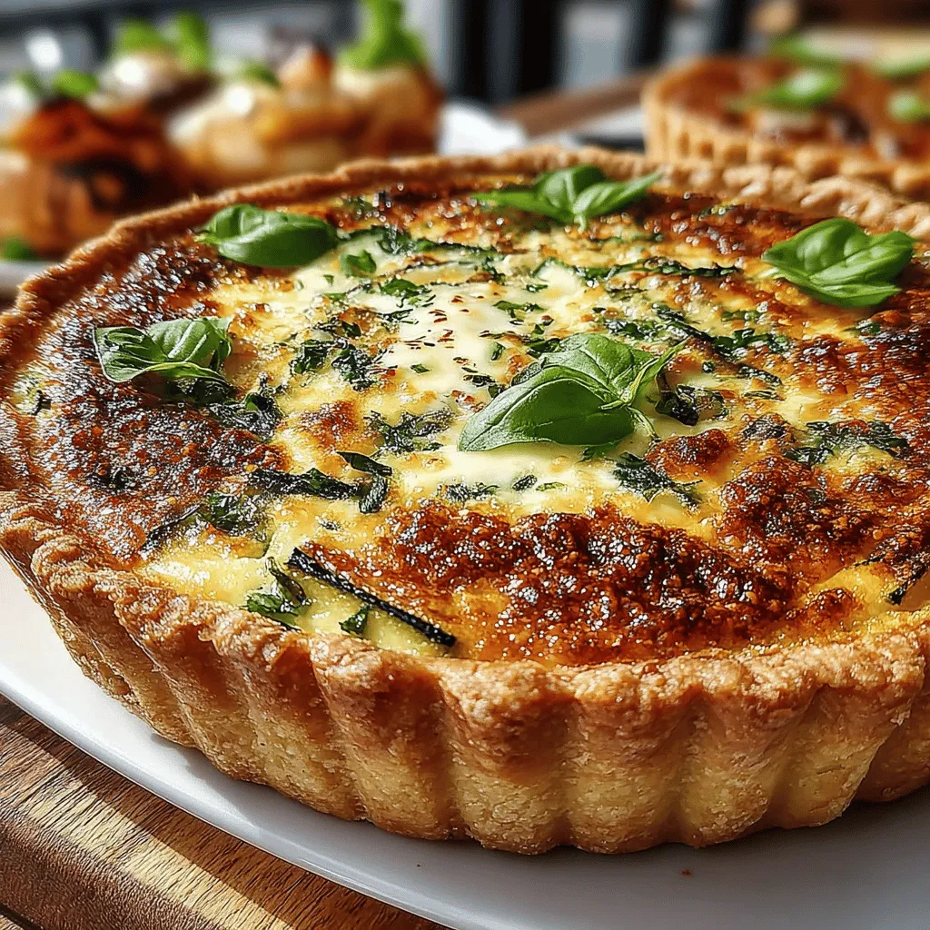 Quiches are renowned for their remarkable versatility and ability to suit any meal, whether it be breakfast, brunch, lunch, or even dinner. This classic dish, with its rich and custardy filling nestled in a flaky crust, can be tailored to accommodate a myriad of ingredients, making it a beloved favorite in kitchens around the world. Among the multitude of quiche variations, the Zucchini Basil Bliss Quiche stands out, offering a delightful balance of flavors, freshness, and nutrition. This dish celebrates the summer bounty of zucchini and the aromatic essence of basil, resulting in a quiche that is as vibrant in taste as it is in color.