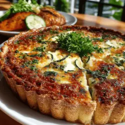 Quiches are renowned for their remarkable versatility and ability to suit any meal, whether it be breakfast, brunch, lunch, or even dinner. This classic dish, with its rich and custardy filling nestled in a flaky crust, can be tailored to accommodate a myriad of ingredients, making it a beloved favorite in kitchens around the world. Among the multitude of quiche variations, the Zucchini Basil Bliss Quiche stands out, offering a delightful balance of flavors, freshness, and nutrition. This dish celebrates the summer bounty of zucchini and the aromatic essence of basil, resulting in a quiche that is as vibrant in taste as it is in color.