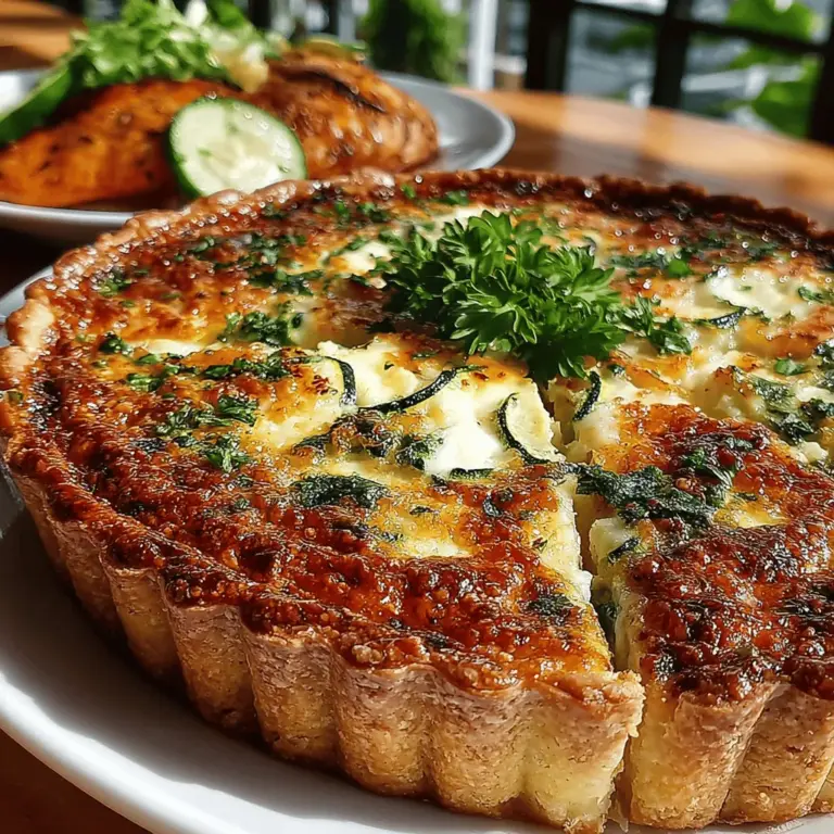Quiches are renowned for their remarkable versatility and ability to suit any meal, whether it be breakfast, brunch, lunch, or even dinner. This classic dish, with its rich and custardy filling nestled in a flaky crust, can be tailored to accommodate a myriad of ingredients, making it a beloved favorite in kitchens around the world. Among the multitude of quiche variations, the Zucchini Basil Bliss Quiche stands out, offering a delightful balance of flavors, freshness, and nutrition. This dish celebrates the summer bounty of zucchini and the aromatic essence of basil, resulting in a quiche that is as vibrant in taste as it is in color.