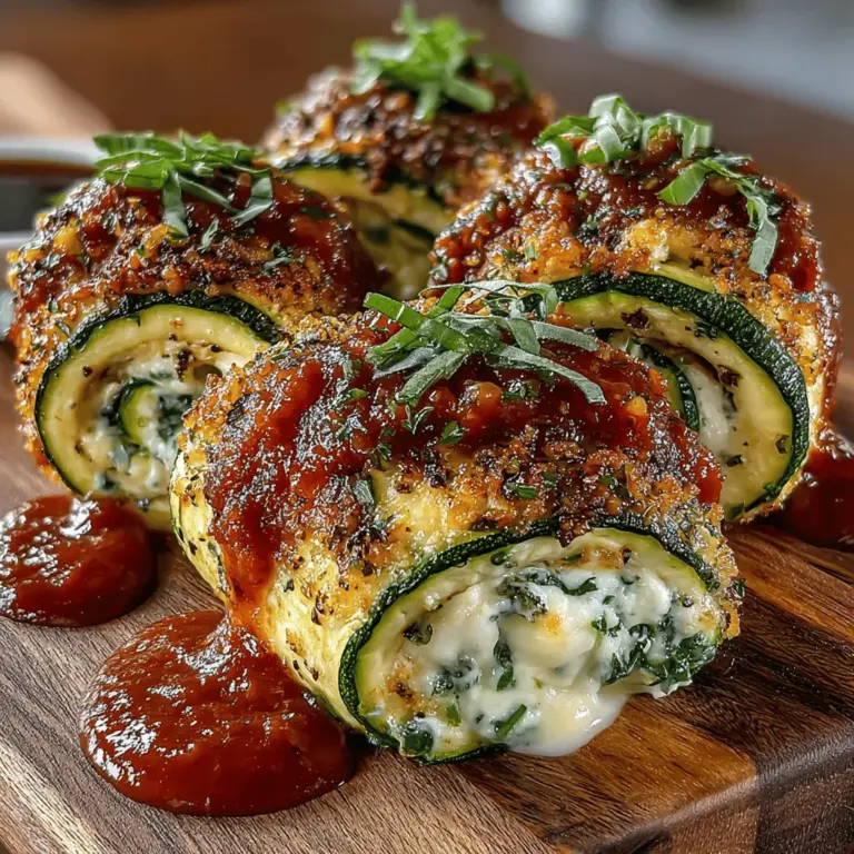 When it comes to appetizers or light main dishes that are both delicious and nutritious, Zucchini Ricotta Pinwheels stand out as an exceptional choice. These delightful rolls showcase the perfect marriage of fresh zucchini, creamy ricotta cheese, and aromatic basil, making them a crowd-pleaser at any gathering. Whether served at a summer barbecue, a cozy family dinner, or as part of a sophisticated appetizer spread, Zucchini Ricotta Pinwheels offer a burst of flavor and freshness that is hard to resist.