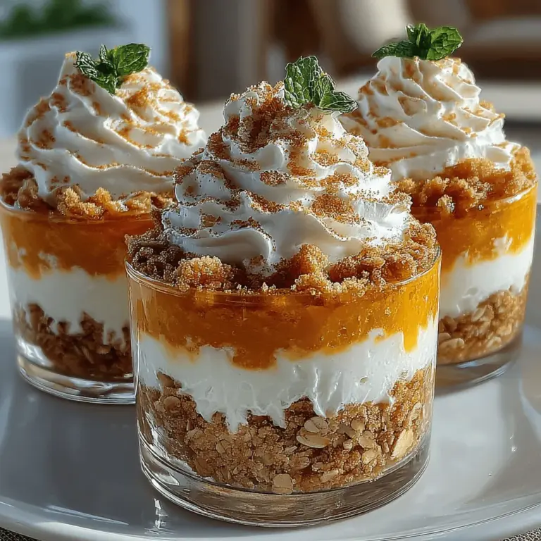 As the leaves begin to change and the air turns crisp, the arrival of autumn brings with it a wealth of flavors typically associated with the season. Among these, pumpkin reigns supreme, infusing our favorite dishes and desserts with its warm, comforting essence. One delightful way to celebrate this seasonal ingredient is through the creation of Frozen Yogurt Pumpkin Crumble Cups. This recipe combines the rich taste of pumpkin with the creamy texture of Greek yogurt, resulting in a frozen dessert that is as satisfying as it is healthy.