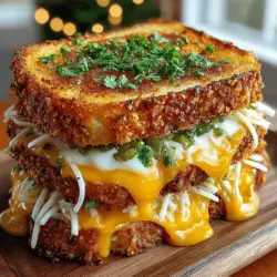 Spicy Green Chili Turkey Melt Sandwiches