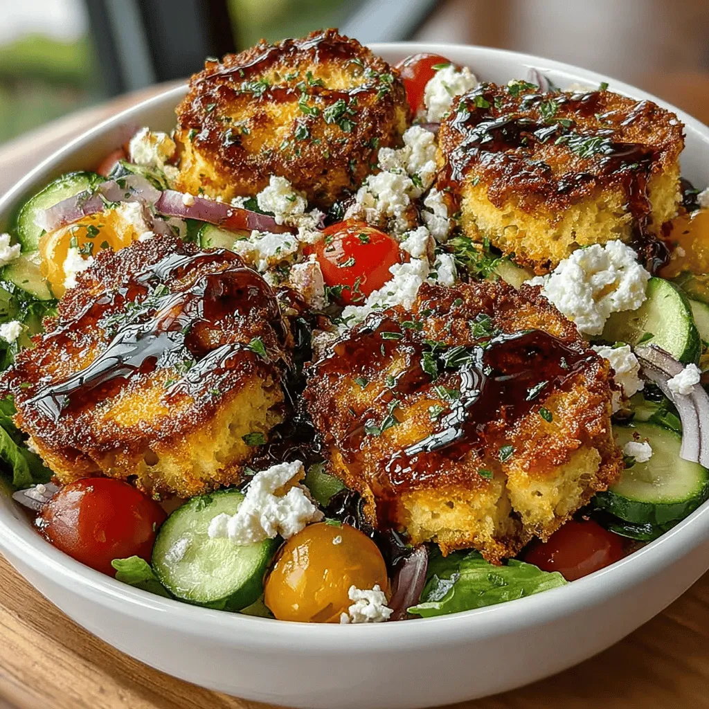 Zesty Zucchini Bread Salad Bowl