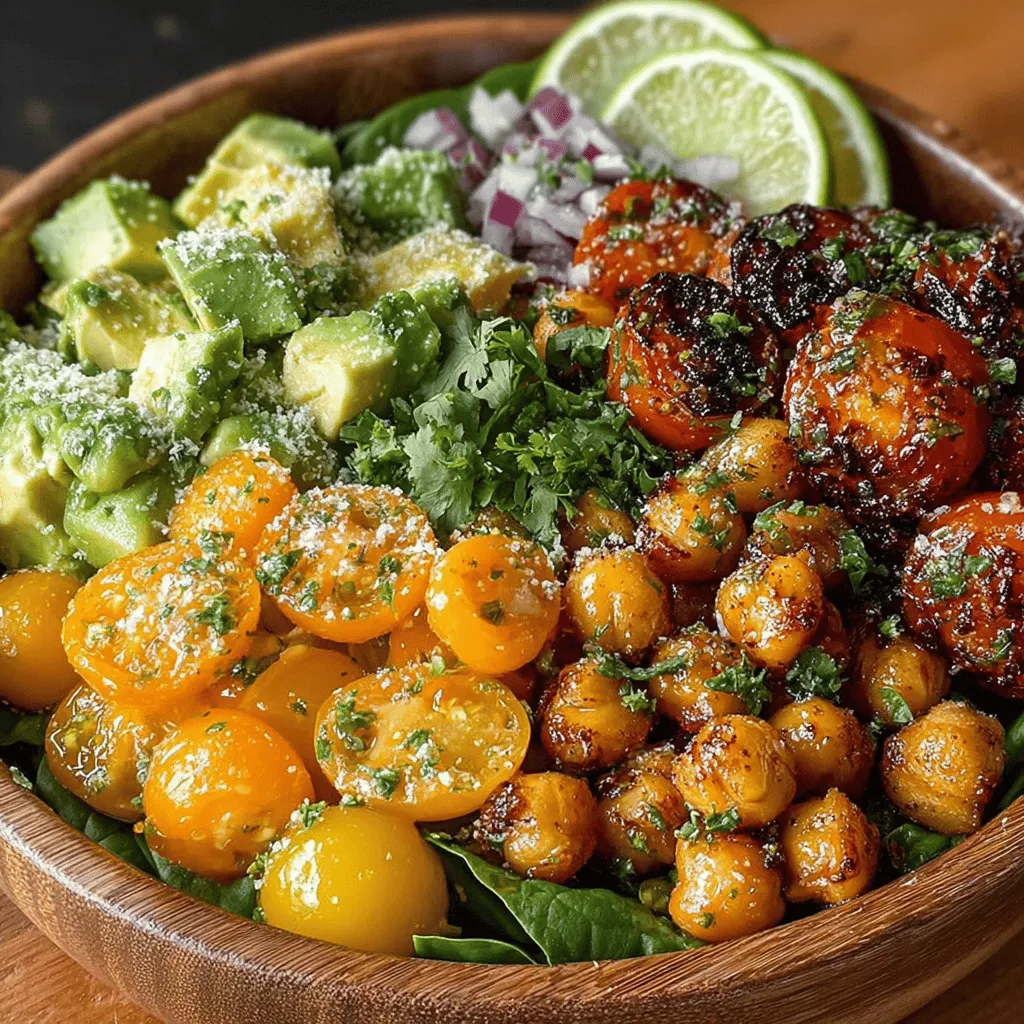 The Crunchy Roasted Chickpea Avocado Bowl is a delightful fusion of flavors and textures that will leave your taste buds dancing. This vibrant dish features crispy roasted chickpeas paired with creamy avocados and fresh vegetables, creating a balanced meal perfect for lunch or dinner. Packed with protein, healthy fats, and essential nutrients, this recipe is not only delicious but also a wholesome choice for health-conscious eaters. Beyond its appealing taste and aesthetic, this bowl is versatile and can be tailored to suit various dietary preferences, making it a go-to option for anyone looking to enjoy a nourishing meal.