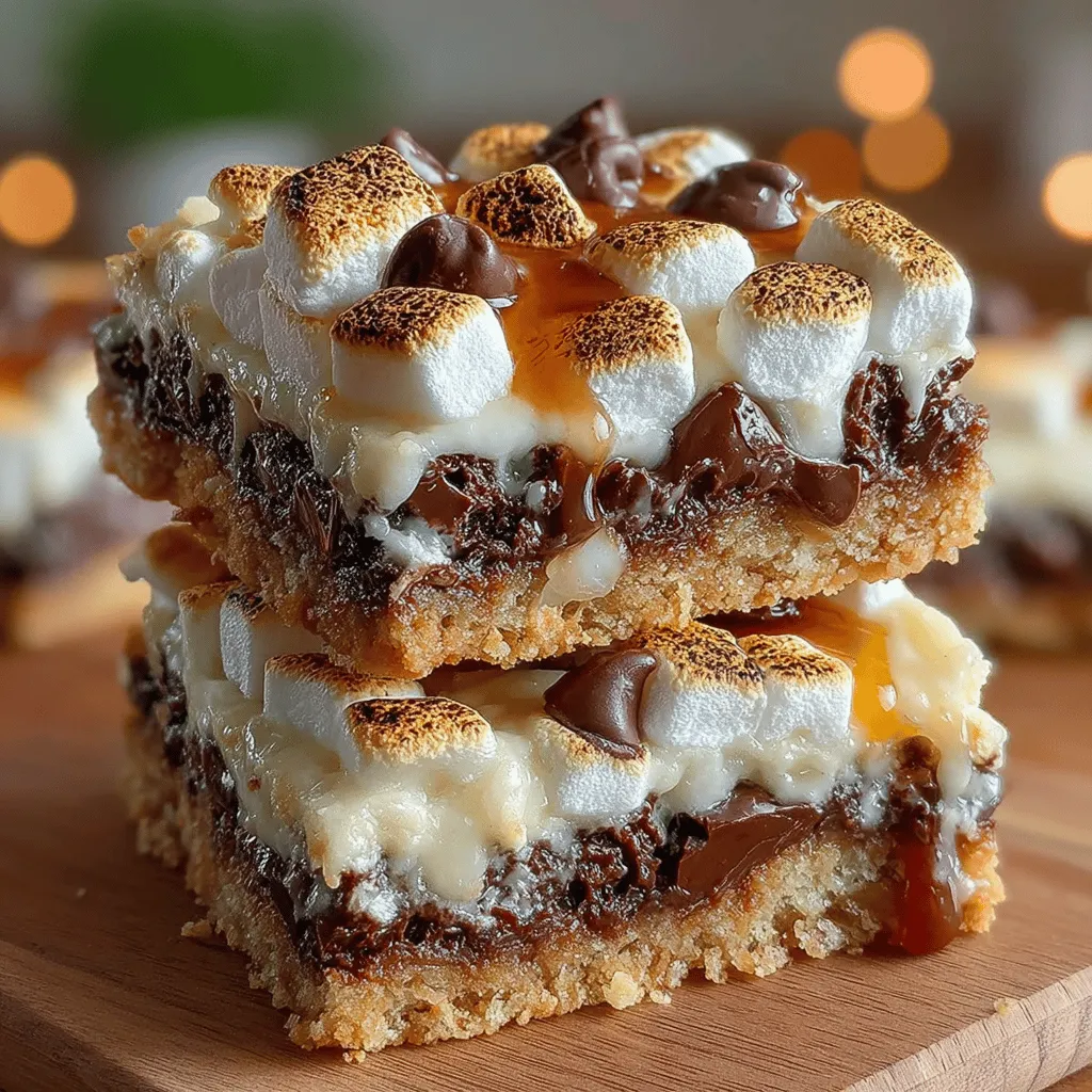 There's something inherently magical about gathering around a campfire, the air filled with laughter, stories, and the tantalizing aroma of roasting marshmallows. The quintessential campfire treat, s'mores, has earned its place as a beloved symbol of outdoor adventures and childhood nostalgia. For many, nothing quite compares to the experience of skewering a marshmallow, watching it transform into a gooey delight over the flames, then sandwiching it between two graham crackers with a piece of chocolate. However, for those nights when the campfire isn't an option or when you're looking to serve a crowd, the Chocolatey Campfire Delight S’mores Bars offer a delightful alternative.