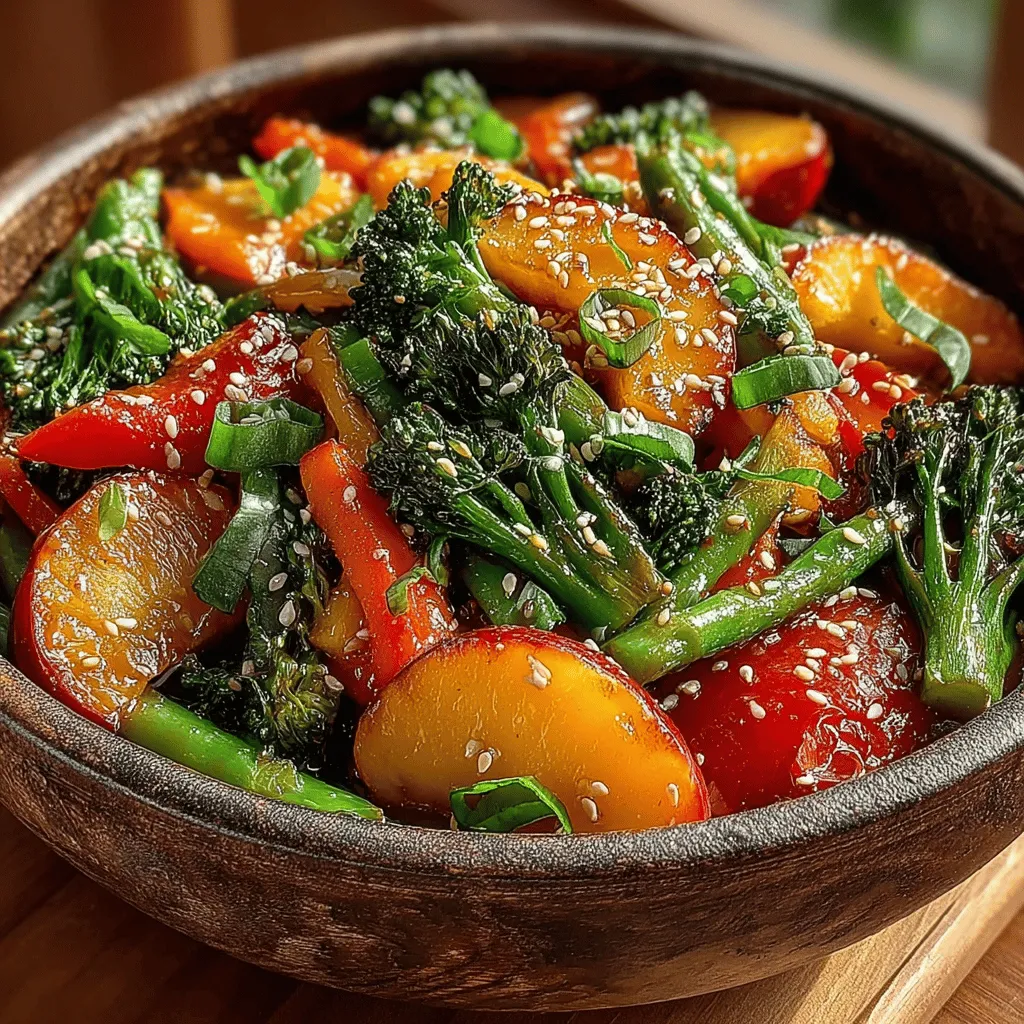 In the world of culinary delights, few dishes can transform a simple meal into a vibrant feast as effectively as a stir fry. Among the myriad of stir fry recipes, the Peach Paradise Veggie Stir Fry stands out as a stunning example of how fresh, wholesome ingredients can come together to create a dish that is both visually appealing and packed with flavor. This recipe harmoniously melds the sweetness of ripe peaches with a colorful array of fresh vegetables, offering a delightful combination that is as nutritious as it is delicious.