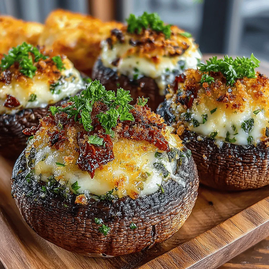 If you're on the hunt for an appetizer that captures attention and delights the palate, look no further than sundried tomato and cheese stuffed mushrooms. This dish marries the earthy flavor of mushrooms with the rich, tangy notes of sundried tomatoes and the creaminess of cheese, resulting in a savory bite that is hard to resist. Whether served at a casual gathering, holiday feast, or an elegant dinner party, these stuffed mushrooms are sure to impress your guests and elevate any occasion.
