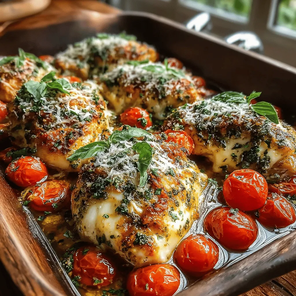 When it comes to easy weeknight dinners that pack a punch in flavor, Pesto-Infused Mozzarella Baked Chicken stands out as a delightful option. This dish combines the aromatic freshness of basil pesto, the creamy richness of mozzarella, and the succulent tenderness of chicken breasts, creating a harmonious blend of tastes that is sure to impress both family and guests. Not only does it cater to those craving a comforting meal, but it also brings a healthy twist to the table, making it a perfect choice for those mindful of their diets.