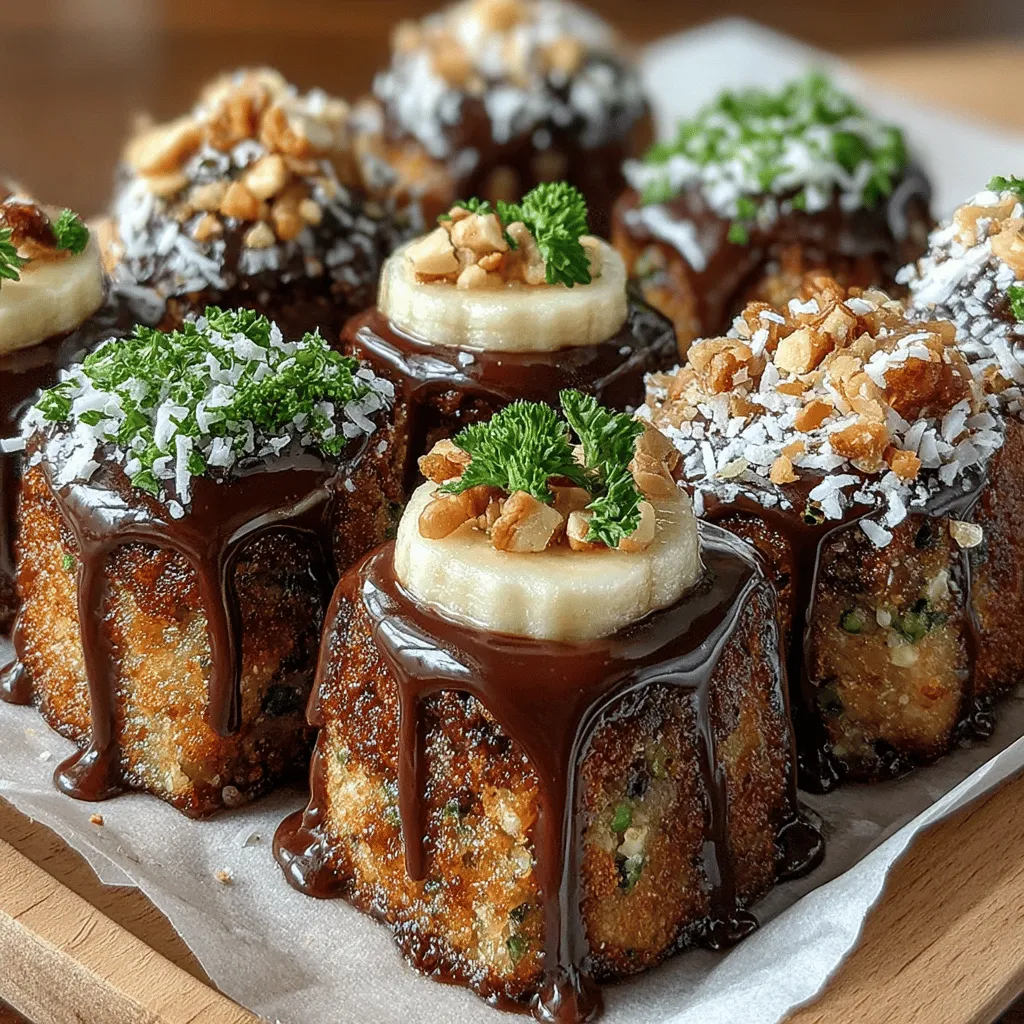 When preparing your Choco-Banana Bliss Bites, it's essential to ensure that you make the most of your ingredients while minimizing waste. Start by selecting ripe bananas, as they not only enhance the flavor but are also easier to mash. To ensure even coverage when dipping the bites in chocolate, use a fork to hold the banana mixture while drizzling the melted chocolate over it. This method allows you to control the amount of chocolate you use and prevents excess from pooling at the bottom.