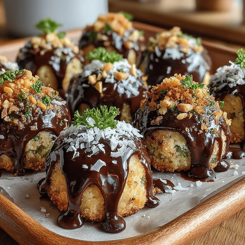 When preparing your Choco-Banana Bliss Bites, it's essential to ensure that you make the most of your ingredients while minimizing waste. Start by selecting ripe bananas, as they not only enhance the flavor but are also easier to mash. To ensure even coverage when dipping the bites in chocolate, use a fork to hold the banana mixture while drizzling the melted chocolate over it. This method allows you to control the amount of chocolate you use and prevents excess from pooling at the bottom.