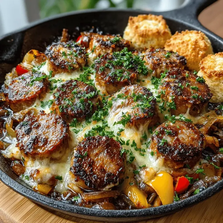 When it comes to whipping up a crowd-pleasing appetizer or a delightful snack, few dishes can rival the charm of Mini Sausage and Pepper Skillet Bites. This recipe combines the savory goodness of mini sausages with the vibrant flavors of bell peppers and the aromatic allure of onions and garlic. The result is a dish that not only tantalizes the taste buds but also offers a visually appealing presentation that is sure to impress your guests.