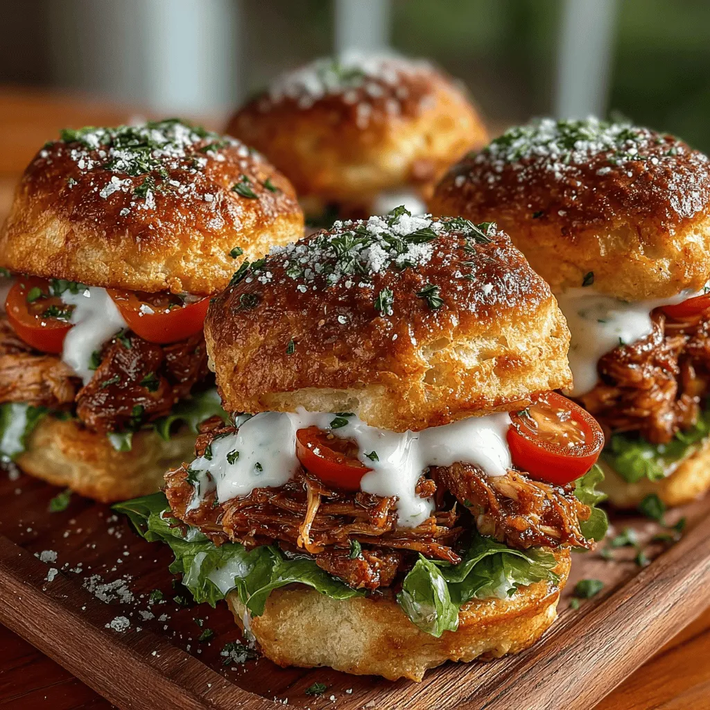 When it comes to easy, crowd-pleasing recipes, Mini Chicken Caesar Biscuit Sliders stand out as a delicious choice that combines comfort food with classic flavors. This dish takes the beloved elements of a traditional Caesar salad—tender chicken, creamy dressing, and crunchy greens—and wraps them in warm, flaky biscuit sliders. Perfect for gatherings, game days, or simply a cozy family dinner, these sliders are not only simple to prepare but also offer a delightful bite-sized experience that everyone will enjoy.