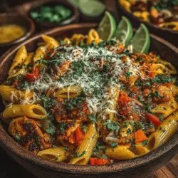 Spicy Chili Chicken Pasta Bowls