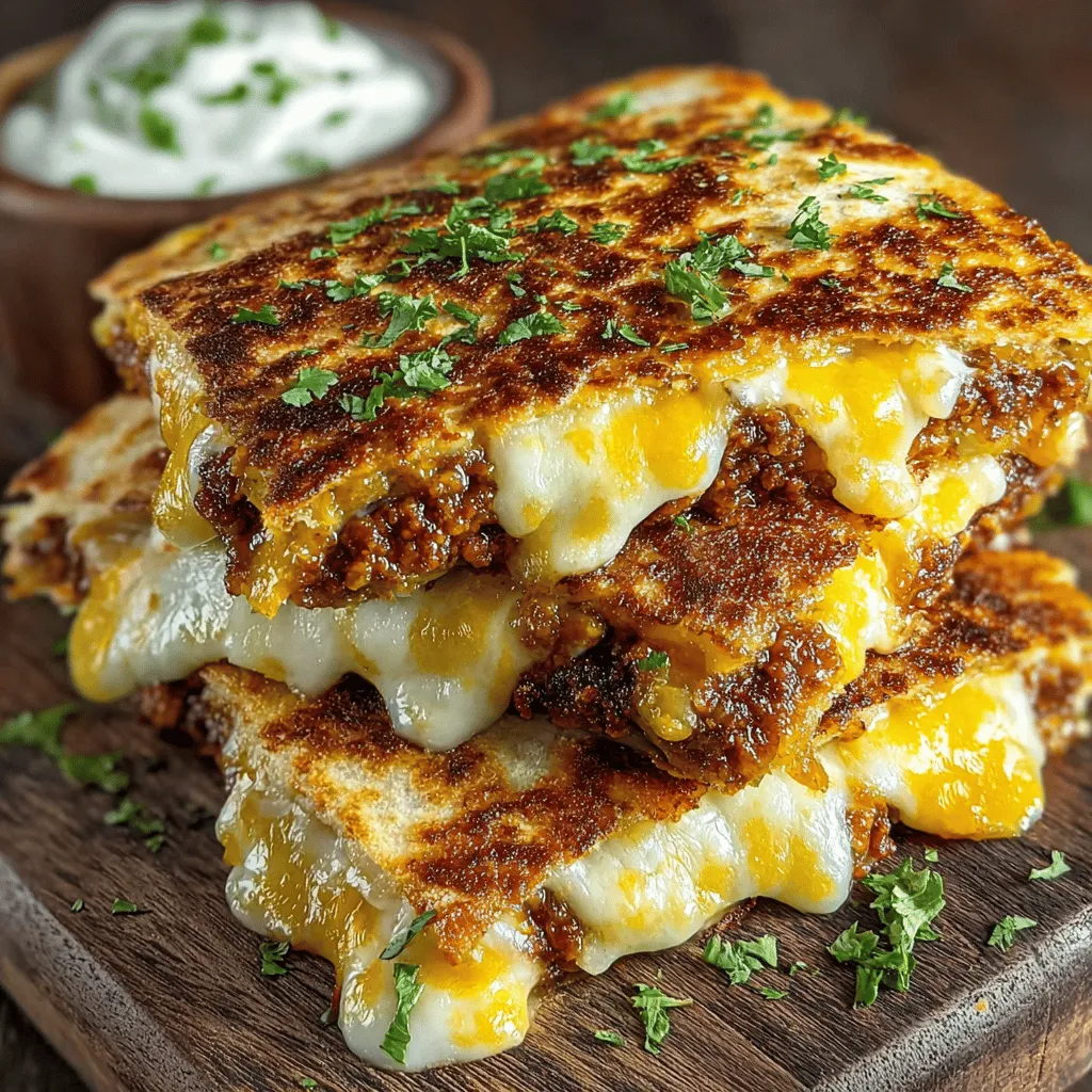 Spicy Green Chili Turkey Quesadilla Squares