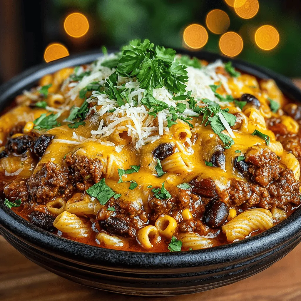 To create a truly delectable Cheesy Crockpot Chili Mac with Corn, it's essential to understand the ingredients that come together to form this dish. Each component plays a vital role in building flavor, texture, and nutritional value.