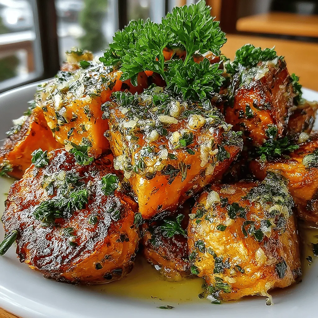 Garlic Herb Roasted Sweet Potatoes is a delightful side dish that combines the natural sweetness of sweet potatoes with an aromatic blend of garlic and herbs. This recipe not only tantalizes the taste buds but also offers a nutritious addition to any meal, making it a favorite among health-conscious diners and food enthusiasts alike. The simplicity of preparation coupled with the rich flavors makes this dish an ideal choice for busy weeknights or festive gatherings. With just a handful of ingredients, you can create a side that elevates the overall dining experience, complementing everything from grilled meats to hearty salads.