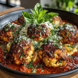 Slow-Cooked Chicken Parm Meatballs