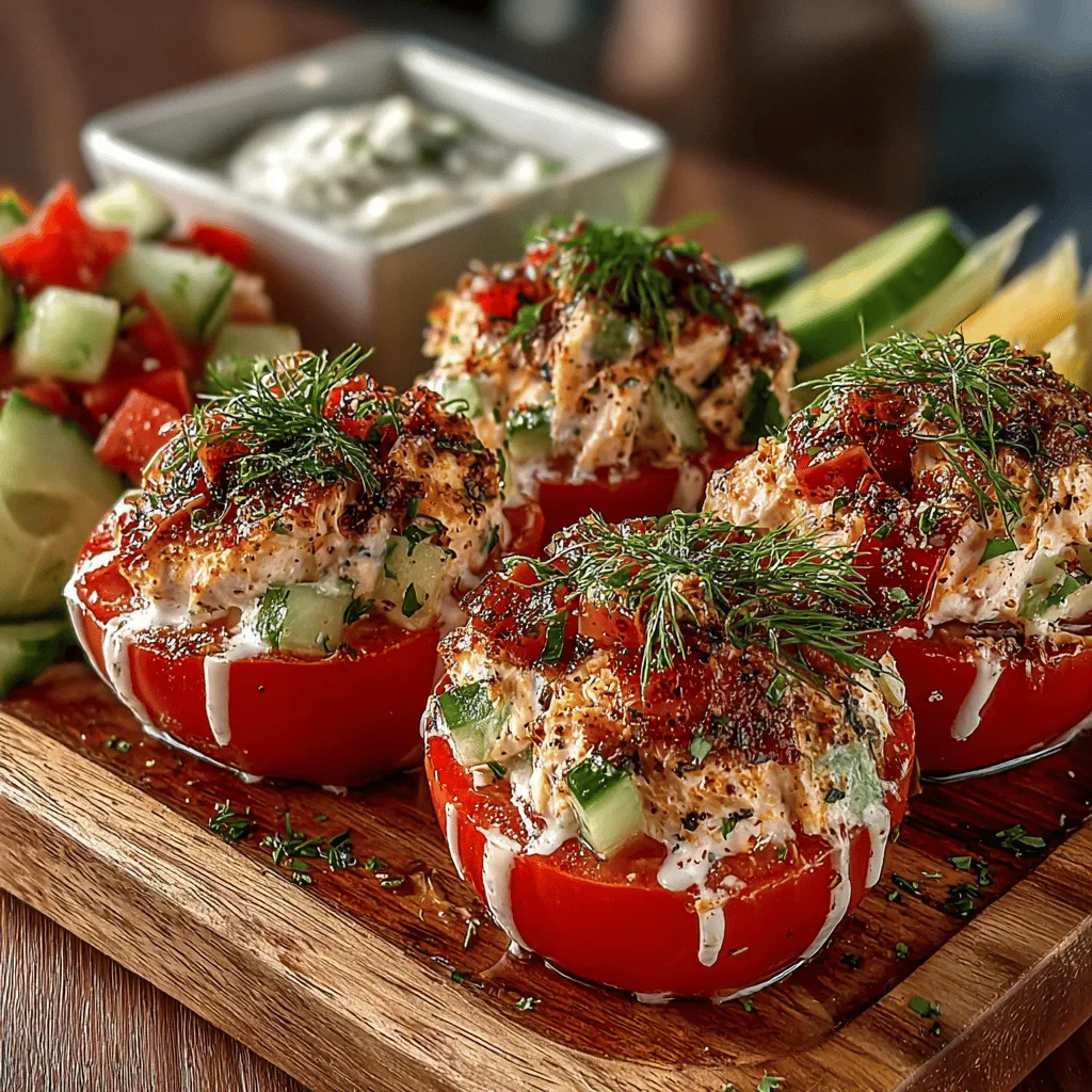 Summer is the perfect time to embrace fresh, vibrant flavors, and what better way to celebrate the season than with a delightful recipe for Tropical Mini Tuna Salad Stuffed Tomatoes? This dish encapsulates the essence of summer gatherings, picnics, and light lunches, offering a refreshing and nutritious option that is both visually appealing and satisfying. The combination of hearty tuna and ripe tomatoes creates a harmonious balance of flavors, making it a standout choice for any occasion.
