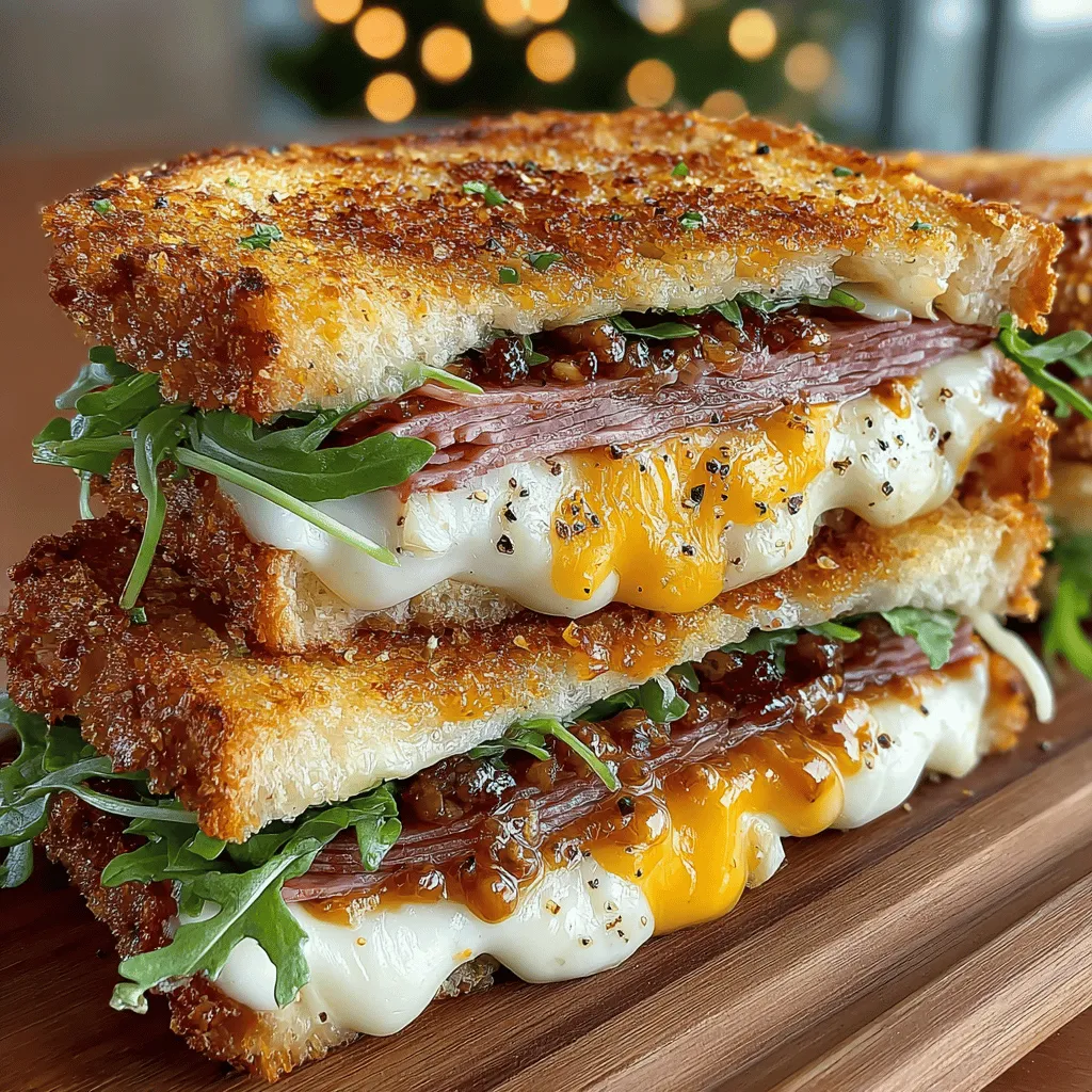 Creating the perfect Grilled Charcuterie Board Sandwich Melt begins with how you layer your ingredients. This step is crucial for achieving balanced flavor in every bite. Start by selecting a hearty bread that can hold up to the fillings, such as a rustic sourdough or a sturdy ciabatta.