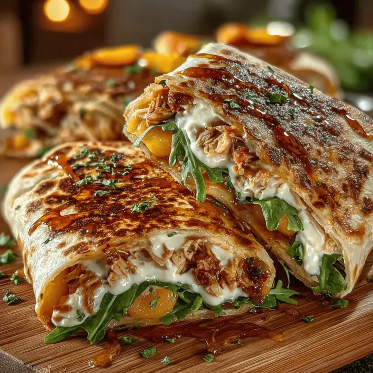 If you're on the lookout for a dish that beautifully balances sweet and spicy flavors, look no further than the Peachy Keen Sweet and Spicy Wraps. This innovative recipe brings together the juicy sweetness of ripe peaches with a tantalizing hint of heat, making it a delightful option for any meal. Whether you're preparing a quick lunch, a light snack, or a vibrant addition to your next party platter, these wraps are sure to impress. The versatility of this dish is one of its standout features, as it can be tailored to suit various dietary preferences. Choose between succulent cooked chicken for a satisfying protein boost or opt for tofu for a delicious vegetarian alternative.