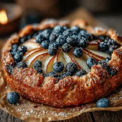 There's something undeniably comforting about a Rustic Pear & Blueberry Galette. This delightful dessert captures the essence of autumn with its vibrant colors and harmonious flavors. As the seasons shift, so do the ingredients we use in our kitchens, and this galette is a celebration of that seasonal bounty. With juicy pears mingling with tart blueberries, each bite offers a perfect balance of sweetness and acidity, enveloped in a flaky, buttery crust.
