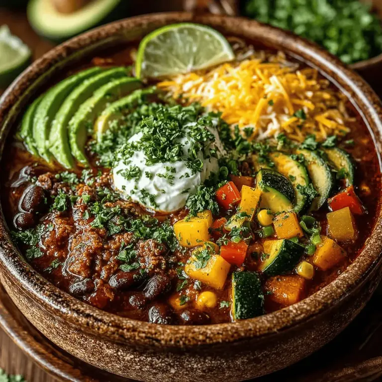 Chili has long been a beloved staple in the realm of comfort food, celebrated for its heartiness and warmth that envelops you with every spoonful. Yet as the sun shines brighter and the days stretch longer, many of us find ourselves yearning for lighter, fresher options that encapsulate the vibrant essence of summer. This is where the Summer Fresh Fiesta Chili comes into play—a lively dish that transforms traditional chili into a refreshing, plant-based delight. This recipe artfully blends the rich textures of beans with the sweetness of corn and a colorful array of seasonal vegetables, creating a dish that is not only easy to prepare but also brimming with nutrients.