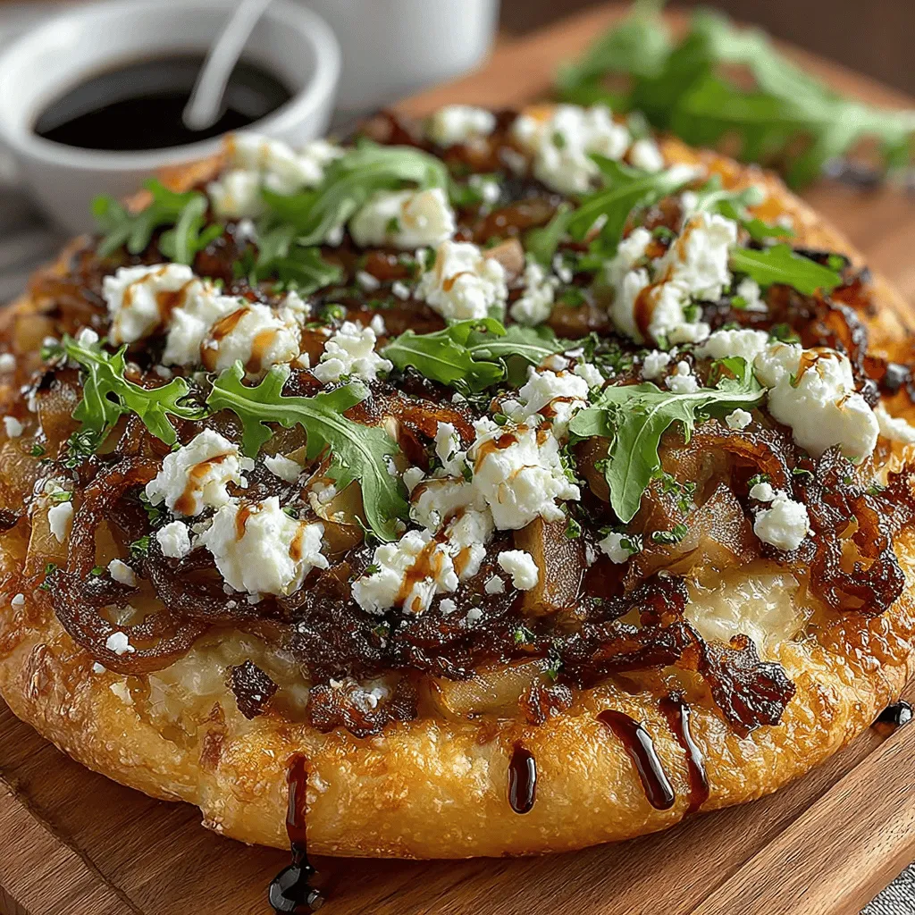 Imagine a pizza that tantalizes your taste buds with a perfect blend of sweet and savory flavors. The Caramelized Apple & Onion Pizza is a culinary delight that brings together the warmth of home-cooked meals and the creativity of gourmet dining. This pizza features the delightful combination of caramelized onions and sweet apples, creating a flavor profile that is both unexpected and comforting. With each bite, you'll experience a harmonious balance of sweetness from the apples, richness from the caramelized onions, and a touch of creaminess from the cheese, making it a standout dish for any occasion.