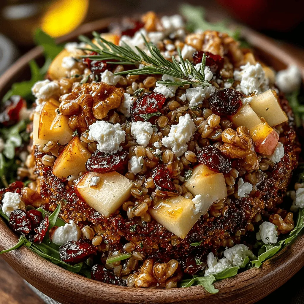 As the temperature starts to drop and the days become shorter, many of us find ourselves craving comfort foods that not only warm our bodies but also nourish our souls. This is where the concept of warm salads comes into play. Unlike traditional cold salads that often leave us feeling unsatisfied, warm salads provide a hearty alternative that can be both filling and nutritious. Enter the Warm Apple Walnut Farro Salad—an exquisite dish that beautifully harmonizes the flavors of fall, making it a perfect choice for cooler weather.