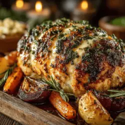Harvest Bliss: Autumn Herb Roast Chicken with Root Veggies