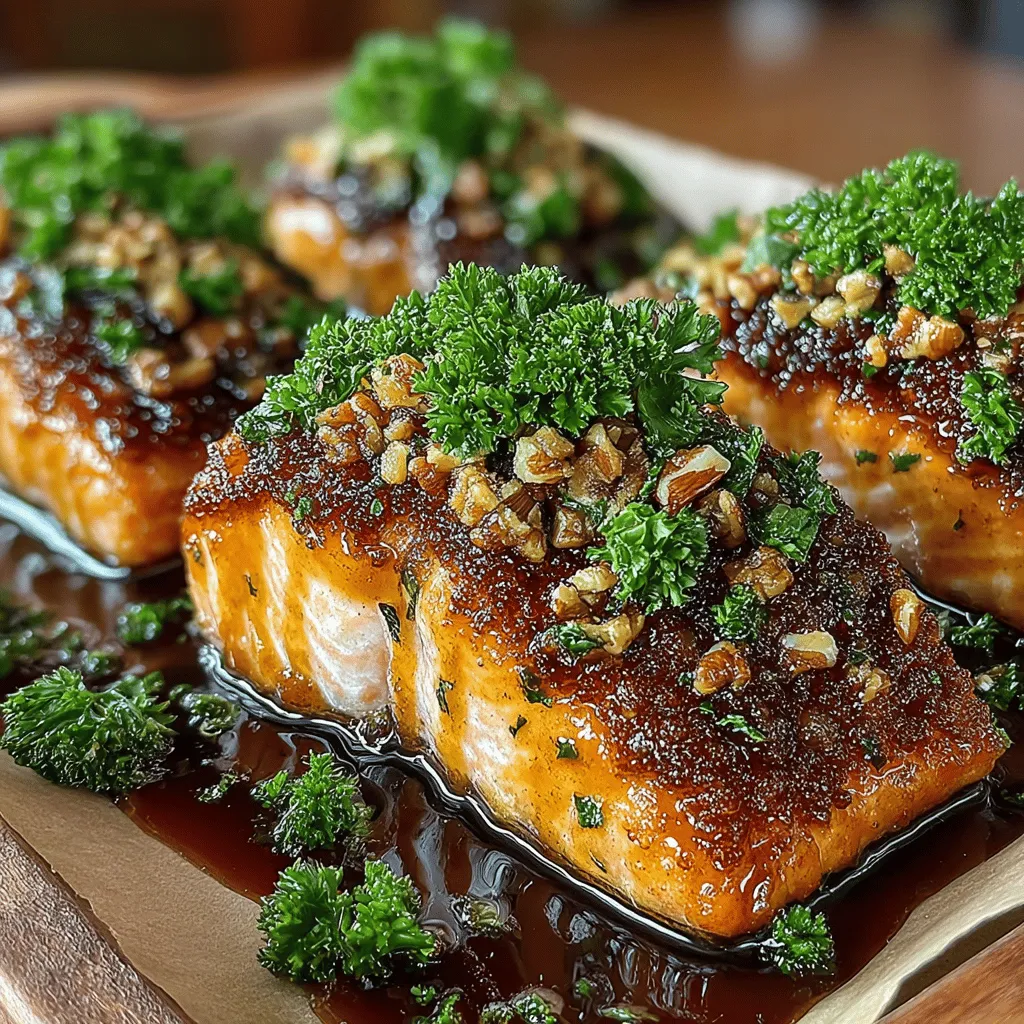 Maple Glazed Pecan Salmon is a delightful dish that marries the rich flavors of salmon with the sweet, nutty notes of maple syrup and toasted pecans. This recipe not only tantalizes the taste buds but also offers a visually stunning presentation, making it an ideal choice for both weeknight dinners and special occasions. With its unique flavor combination, this dish stands out in the world of gourmet home cooking, allowing even novice chefs to impress their family and friends.