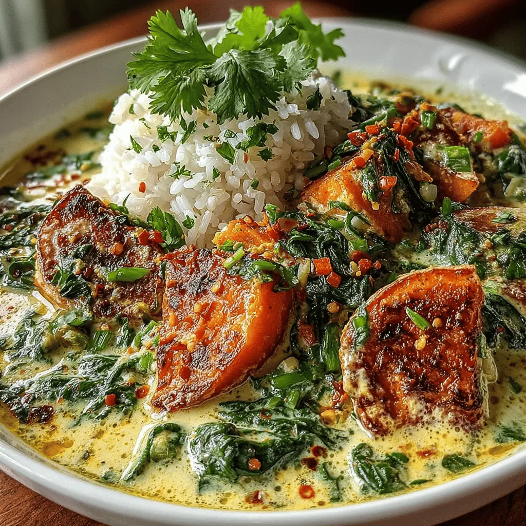 When it comes to comforting and nutritious meals, few dishes can compete with a hearty curry. The Sweet Potato & Spinach Curry stands out as a vibrant and flavorful option that not only satisfies the palate but also nourishes the body. This dish is a perfect representation of how simple ingredients can come together to create something truly delightful. The combination of sweet potatoes and spinach results in a beautiful medley of flavors and textures, making this curry appealing to both the eyes and the taste buds.