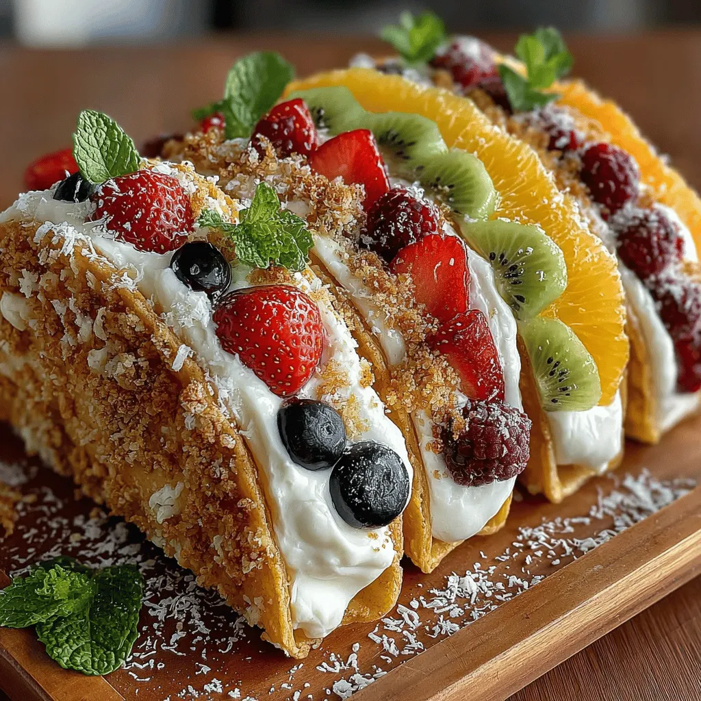 If you're on the lookout for a delightful and innovative dessert that will impress your family and friends, look no further than crispy fruit pizza tacos. This unique creation beautifully marries the comforting crunch of cookie dough with the freshness of vibrant fruits, making it a standout option for any occasion.