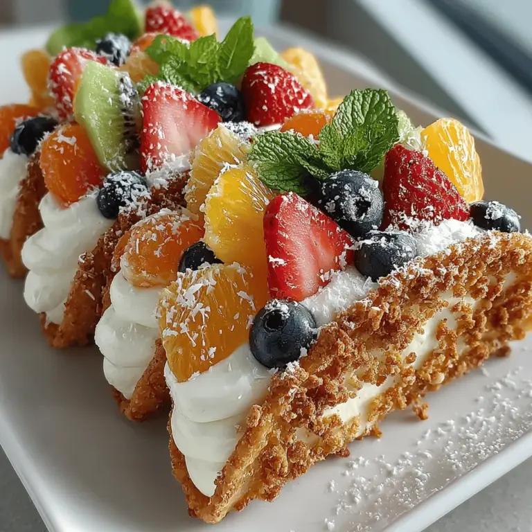 If you're on the lookout for a delightful and innovative dessert that will impress your family and friends, look no further than crispy fruit pizza tacos. This unique creation beautifully marries the comforting crunch of cookie dough with the freshness of vibrant fruits, making it a standout option for any occasion.